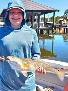 Redfish catch in Orange Beach, fishing