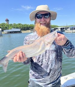 Blue catfish catch from Pottsboro TX fishing trip