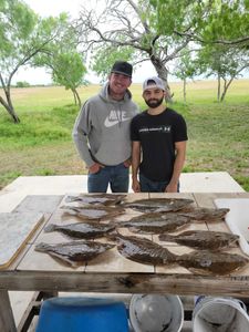 Catch of the day at Matagorda Bay: Flounder!