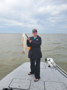 Lone angler fishing in TX