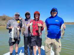 6 fishing lures in water with 4 people in TX
