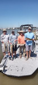 4 people fishing in Matagorda