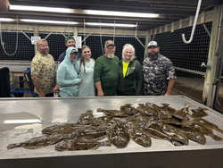 Great day of jigging and drift fishing - flatfish adventure in Matagorda!