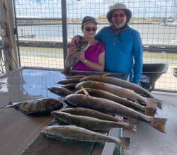 Four spotted weakfish caught while fishing in TX