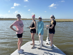 Great day on the water with the crew! Perfect conditions for jigging and light tackle fishing.