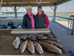 Four big fish caught during fishing at Matagorda