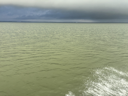 Great fishing waters at Matagorda with clearing skies this afternoon - perfect for jigging and drift fishing.