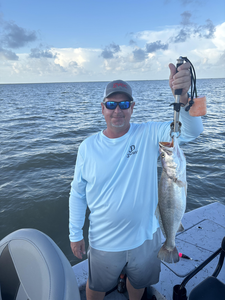 Huge 135-inch Spotted Weakfish landed in Matagorda's stormy waters!