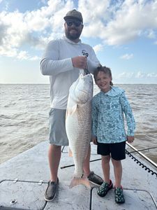 Large redfish caught while fishing in TX