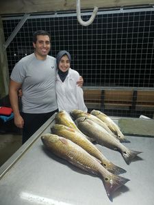 Two people fishing in Texas