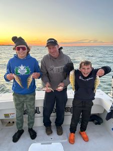 Colorful perch sunset!
