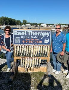 Two anglers enjoying a day of fishing in OH