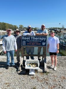 group of 5 people fishing in ohio