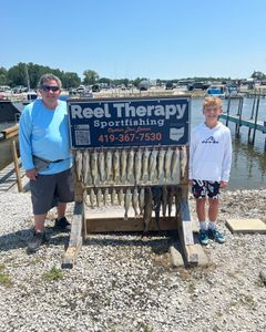Two people fishing in OH