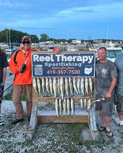 Two people enjoying fishing in OH