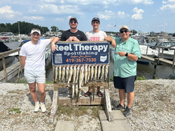 Partly cloudy skies set the stage for a perfect day of jigging and trolling!
