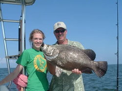 Tripletail fish caught while fishing in Apalachicola