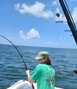 Angler fishing on the beach in Big Pine Key