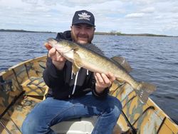 Lone angler fishing in Ontario