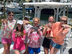 6 anglers fishing in Islamorada