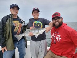Striped bass caught while fishing in MD