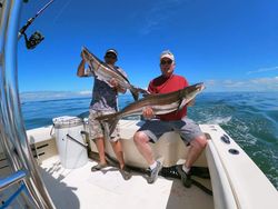 Group Fishing for Cobia in VA Fishing Charters