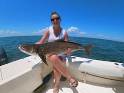 Successful angler with a catch in VA