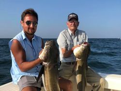 Two people fishing in Gloucester County