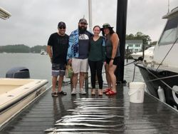 Four people fishing in Virginia