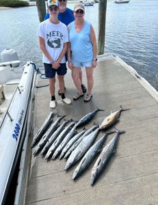 Two king mackerel, 26 inches long, caught while fishing in FL