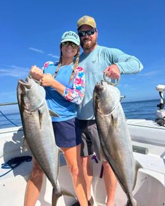 Two Greater Amberjack caught during fishing trip in Port Orange FL