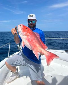 Red snapper caught fishing in Port Orange FL waters