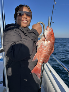 Nice red snapper caught trolling in clear conditions off Port Orange!