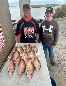 Three fishing rods with a beautiful scenic view of Port Orange
