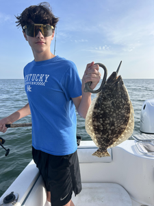 Hooked a feisty Southern Flounder while working the waters off Port Orange today!