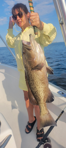 Gag grouper fish caught by angler in Destin