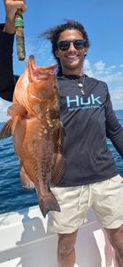 Red grouper caught while fishing in Destin FL