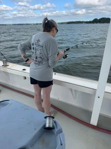Focused Charter Fishing Action