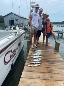 Four people fishing in Virginia
