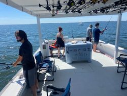 Three people fishing in VA