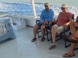 Two people fishing on Gwynn Island