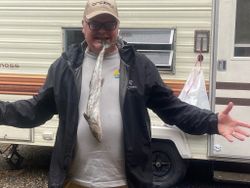 Angler fishing on Gwynn Island