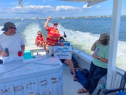Four anglers fishing on Gwynn Island