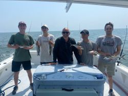 2 fishing rods with 2 fish caught in VA