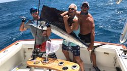 Atlantic Sailfish being caught during fishing trip in Punta Gorda