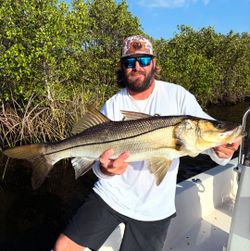 A person fishing for a snook in Punta Gorda