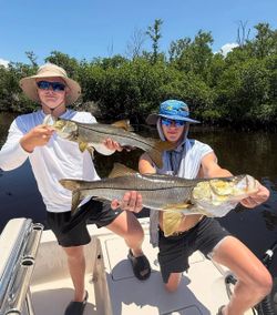 Two snook fish caught while fishing in FL