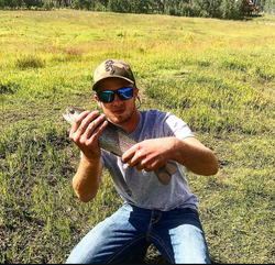 One fisherman braves the clear skies in Boston CO
