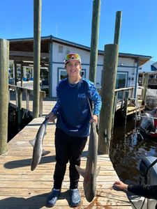 2 bull sharks fishing FL