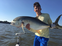 Crevalle Jack, a 28-inch fish caught while fishing in FL
